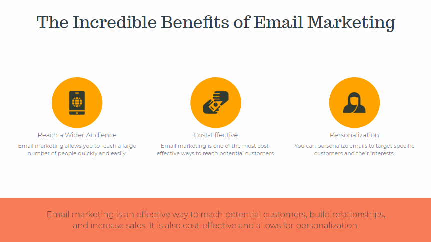 The incredible benefits of email marketing